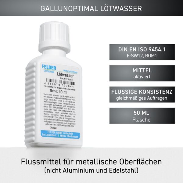 GALLUNOPTIMAL Lötwasser Flussmittel für Metalle