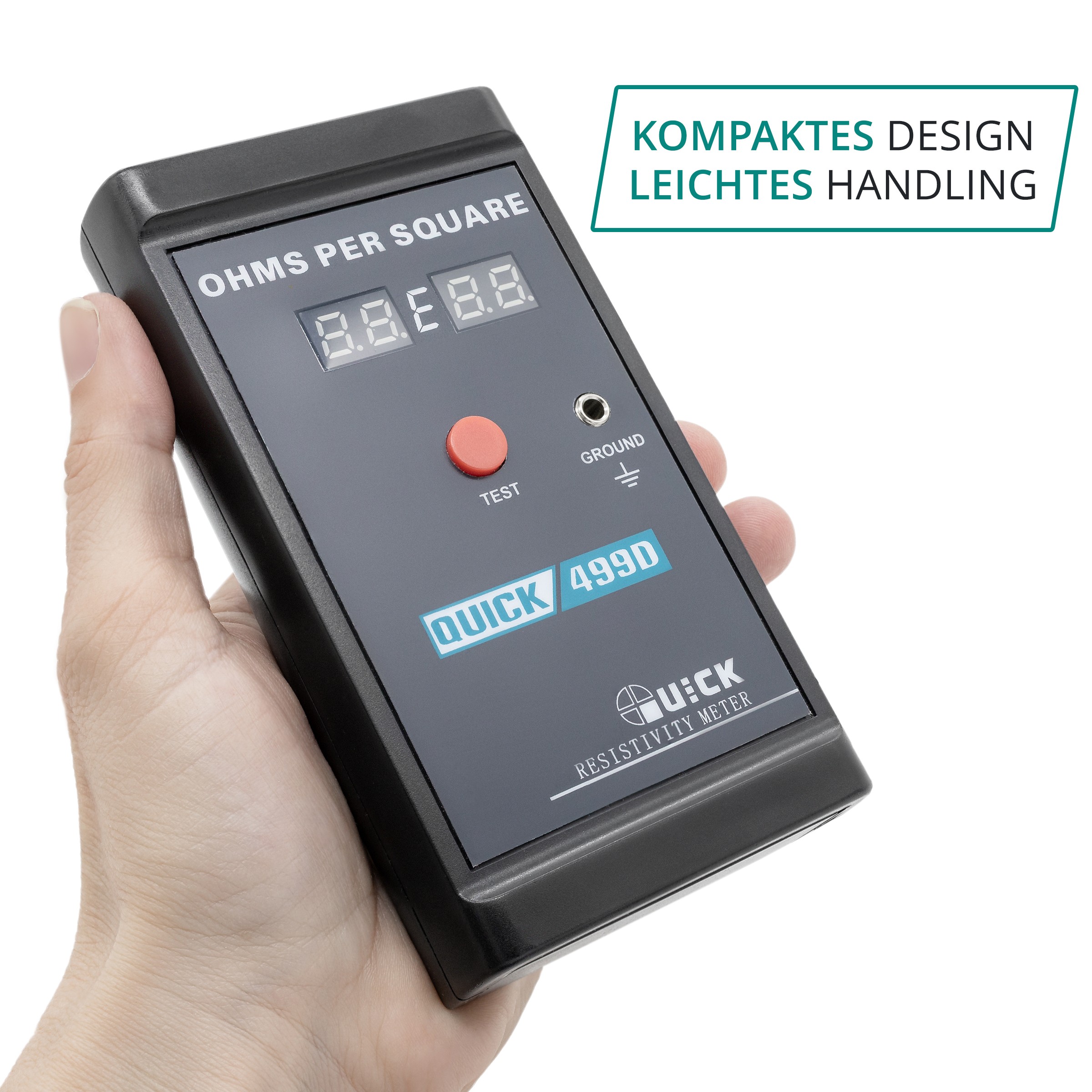 QUICK 499D Digitales Oberflächenwiderstandsmessgerät für ESD-Prüfungen